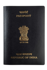 Isolated indian passport