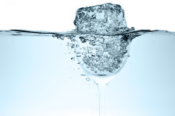 liquid in  wineglass