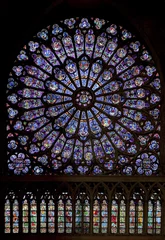 Keuken foto achterwand Glas in lood North Rose van Notre-Dame de Paris