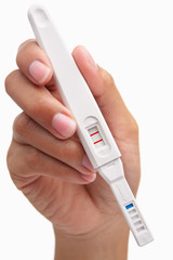 Holding pregancy test