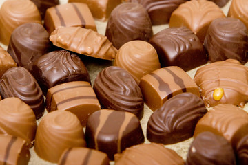 Milk and dark chocolates