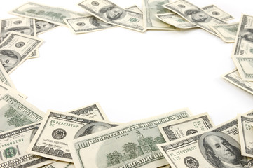 Frame Made from Dollar Bills