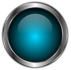 icones boutons bleu clair