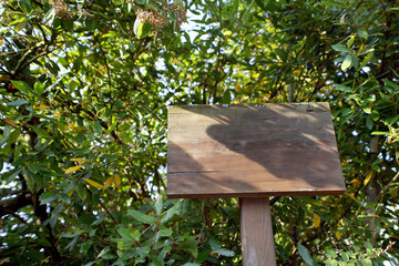 panneau en bois pour message