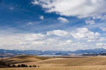 horizon with mountains