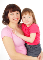 Mother with daughter