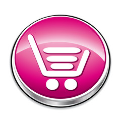 Pink shopping cart.