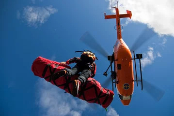 Photo sur Plexiglas hélicoptère Hélicoptère de sauvetage