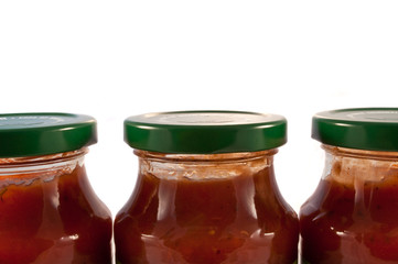 Pasta sauce jars.