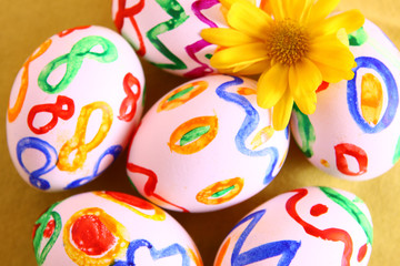 ostern,gefärbte eier