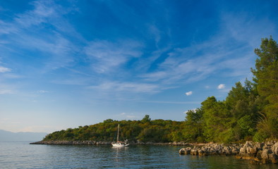 Fototapeta na wymiar sailboat in adriatic