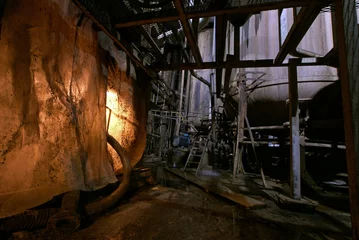 Fotobehang Oude verlaten fabriek © Andrei Merkulov