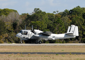 Old navy airplane