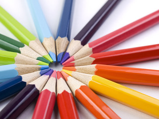 Naklejka premium Pencil circle