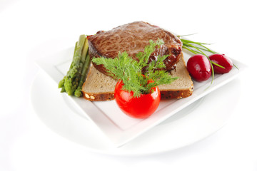 meat with spices and eggplant