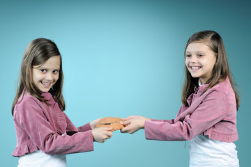 girls playing with masque