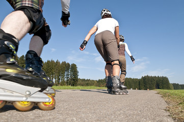 unterwegs beim Inline-Skaten