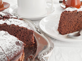 Chocolate Cake at Breakfast.