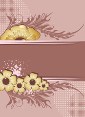 floral frame for text