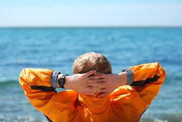 Recreation on sea coast