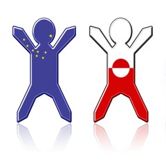 Flaggenfiguren, Alaska und Grönland