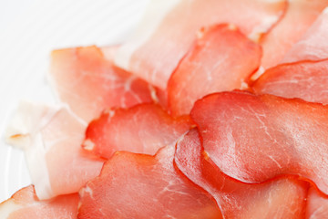 Prosciutto crudo ham