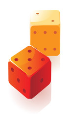 Isometric icon of dice