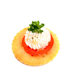 mini sandwich over white