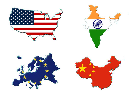 map flag usa europe india china