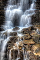 Obraz premium Glacier Park Waterfall