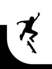 Fototapeta na wymiar skater jump