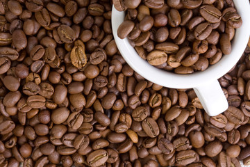 ceramic cup and coffee texture