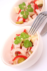 Wurst Käse Salat