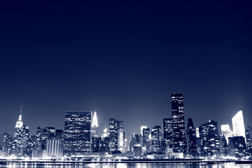 New York City skyline at Night