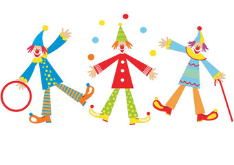 Cheerful clowns