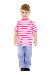 Staying little funny girl