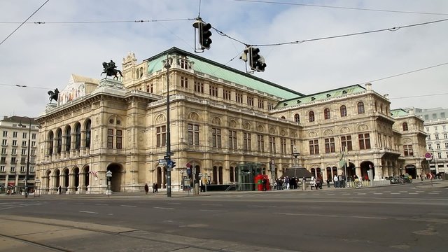 Wiener Staatsoper - Ansicht Opernring und Operngasse