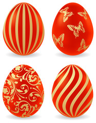 Colored easter eggs
