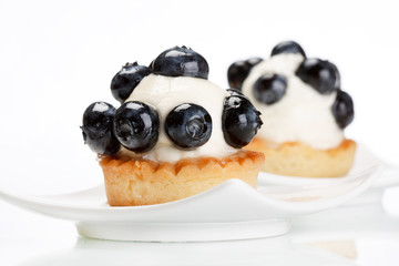 Fresh fruit tart.