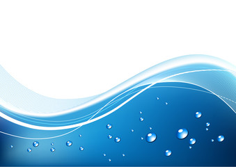 blue background with drops