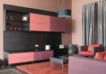 Modern, luxury and beautiful living room interior design.