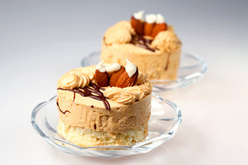 Celebratory coffee fancy cake