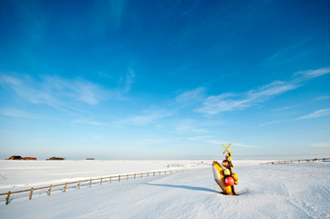 Winterimpression Hallig Hooge