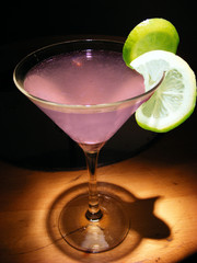 Pink cocktail