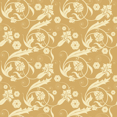 Obraz premium Seamless floral background