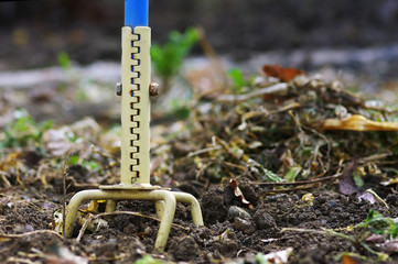 bêchage du potager au printemps