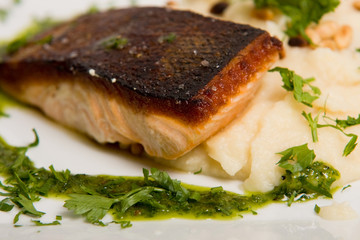 gebratener Lachs