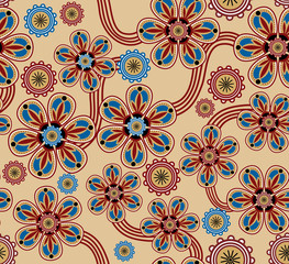 Fototapeta premium Seamless floral background