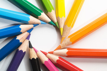 Naklejka premium color pencil