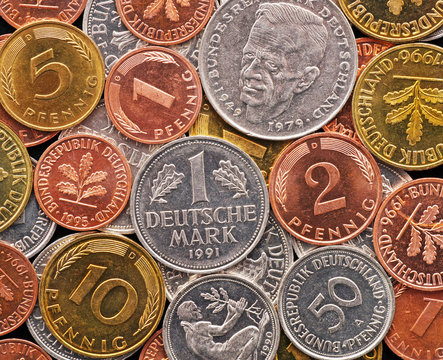 Deutsche Mark und Pfennige - Old German Currency